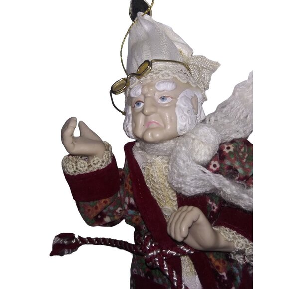 VTG Kurt Adler Ebenezer Scrooge Porcelain Holiday 8 Inch Ornament 1984 - Picture 5 of 10